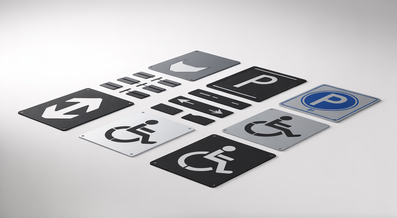 Clear traffic markings guide vehicles and pedestrians safely